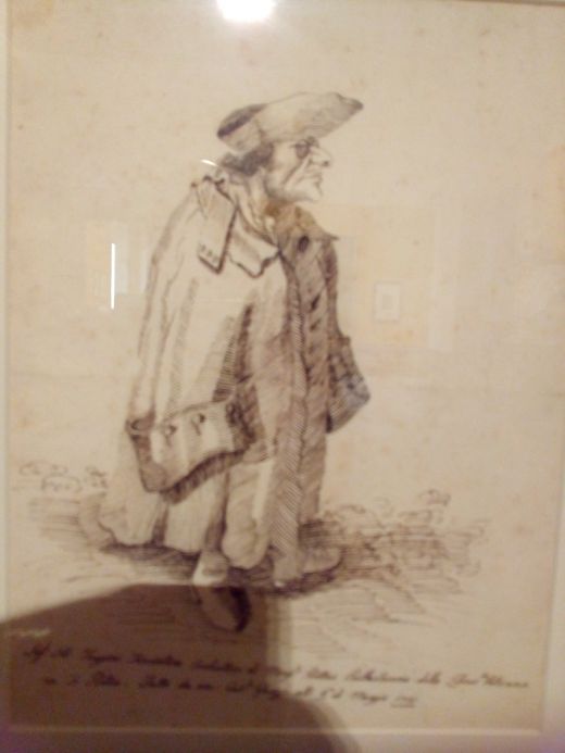 Karikatur von Pier Leone  Ghezzi 1674-1755