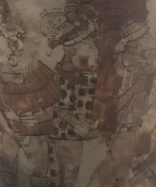 Maya-Kriegsvase in den staatlichen Museen zu Berlin. Detail 